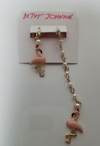Betsey Johnson flamingo earrings
